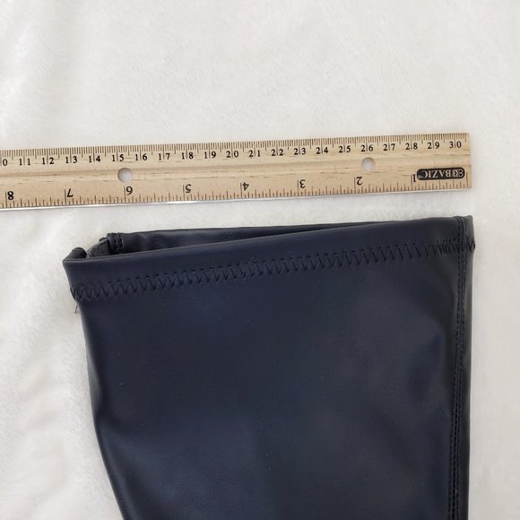 Shaker Stretch Wide Calf Goth Punk Knee Boots - Picture 9 of 9